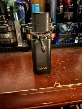 Vulcan Black Snake-Embellished Fragrance Bottle